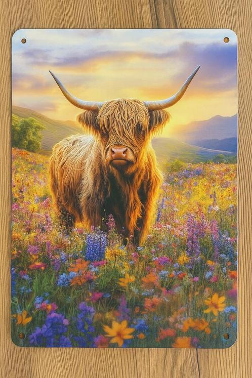 Wandbord Schotse Hooglander, Huis en Inrichting, Woonaccessoires | Wanddecoraties, Nieuw, Ophalen of Verzenden