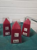 piramide kaarsen rood 3 stuks, Huis en Inrichting, Ophalen of Verzenden, 'T Olde Gre-j, Info@toldegrej.nl, Endepoelstraat 20f Didam