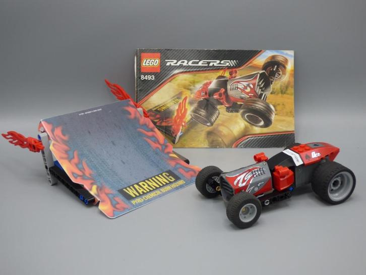 lego 8493 Racers Red ace met boekje, Kinderen en Baby's, Speelgoed | Duplo en Lego, Gebruikt, Lego, Complete set, Ophalen of Verzenden
