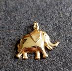 14k gouden hangertje olifant, Goud, Goud, Dier, Zo goed als nieuw