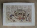 prent / plaat  -  orgel / draaiorgel  -  Anton Pieck, Verzamelen, Gebruikt, Ophalen of Verzenden, Voor 1940, Prent