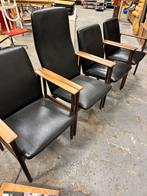 4x vintage fristho Impala stoel opknappers, Huis en Inrichting, Stoelen, Ophalen, Gebruikt, Vintage nederlands Fristho, Zwart