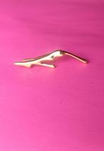 oorbel met druipeffect, goudkleurig, Overige materialen, Verzenden, Zo goed als nieuw, Knopjes of Stekers