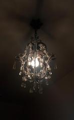 Antieke Brocante Kroonluchter, Huis en Inrichting, Lampen | Kroonluchters, Ophalen, Gebruikt, Glas, Brocante