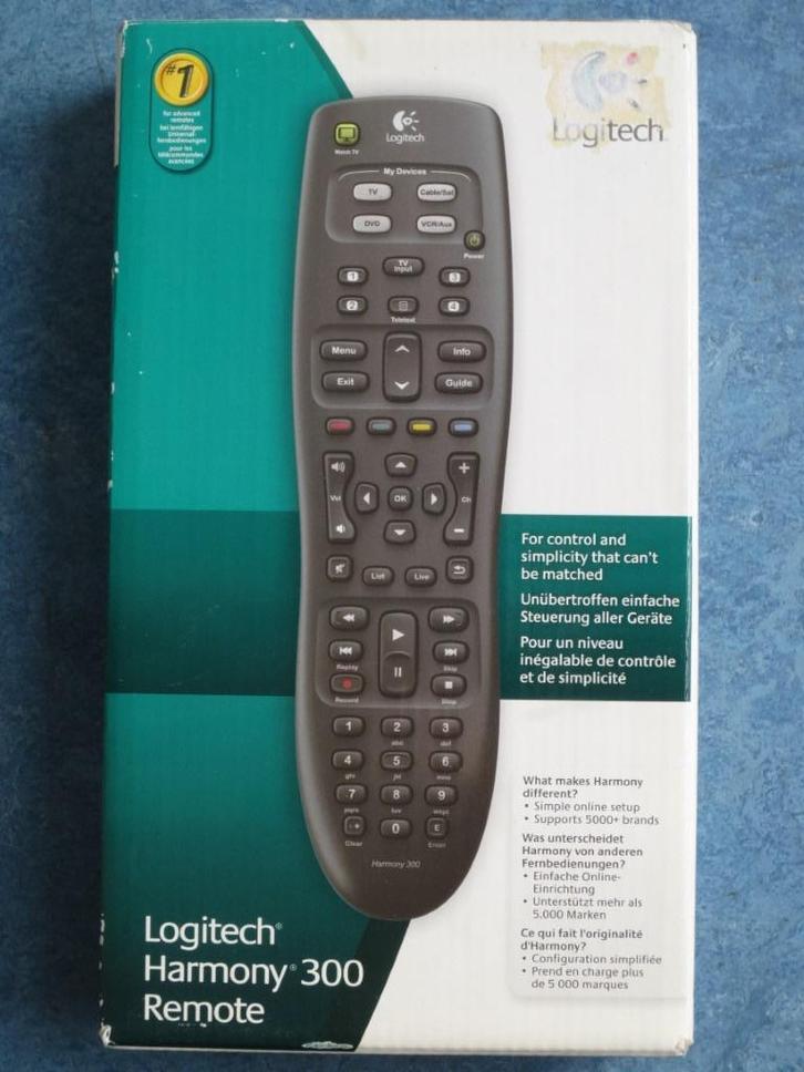 Logitech Harmony 300 afstandsbediening - Nieuw in doos, Audio, Tv en Foto, Afstandsbedieningen, Nieuw, Universeel, Ophalen of Verzenden