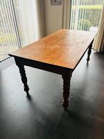 Oude rustieke eettafel, Huis en Inrichting, Tafels | Eettafels, Gebruikt, Eikenhout, 50 tot 100 cm, Vijf personen of meer