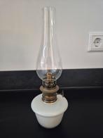 Oude Petroleumlamp met Glas, Ophalen of Verzenden