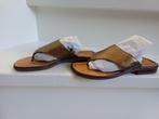 GABOR SLIPPERS LEER GOUD MT 37 (MT 4), Slippers, Overige kleuren, Gabor, Ophalen of Verzenden