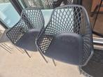 2 tuinstoelen goede staat zwart, Tuin en Terras, Ophalen, Gebruikt, Kunststof