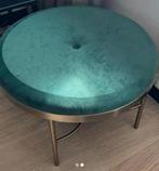 H&M Home Kruk - Groen Velvet, Ophalen, Minder dan 50 cm, Rond, Zo goed als nieuw