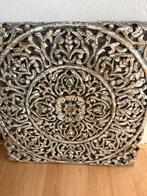Prachtig houten mandala wandpaneel, Huis en Inrichting, Woonaccessoires | Wanddecoraties, Ophalen, Zo goed als nieuw