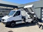 Mercedes-Benz Sprinter 513 2.2 CDI 432 Kipper Hiab 022 laadk, Auto's, Euro 5, Gebruikt, Zwart, 4 cilinders