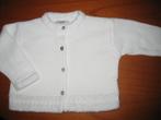 Wit vestje, 80, 12m, Jean Bourget, Ophalen of Verzenden, Zo goed als nieuw, Meisje, Truitje of Vestje