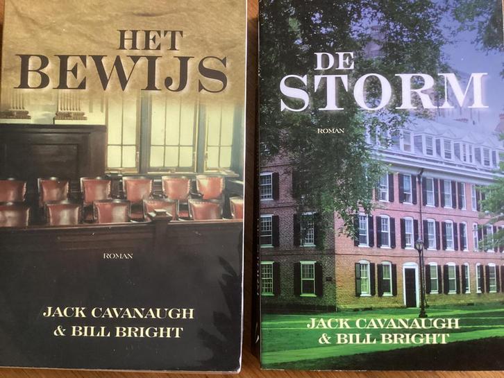 Jack Cavanaugh & Bill Bright: Het bewijs en De storm, Boeken, Romans, Zo goed als nieuw, Amerika, Ophalen of Verzenden