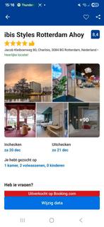 Hotelovernachting Ibis Ahoy (Toppers) 20 december, Tickets en Kaartjes, Twee personen, 1 overnachting