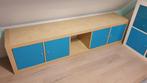 Kallax kast 5 vakken beuken + turquoise kleur, Ophalen, Zo goed als nieuw