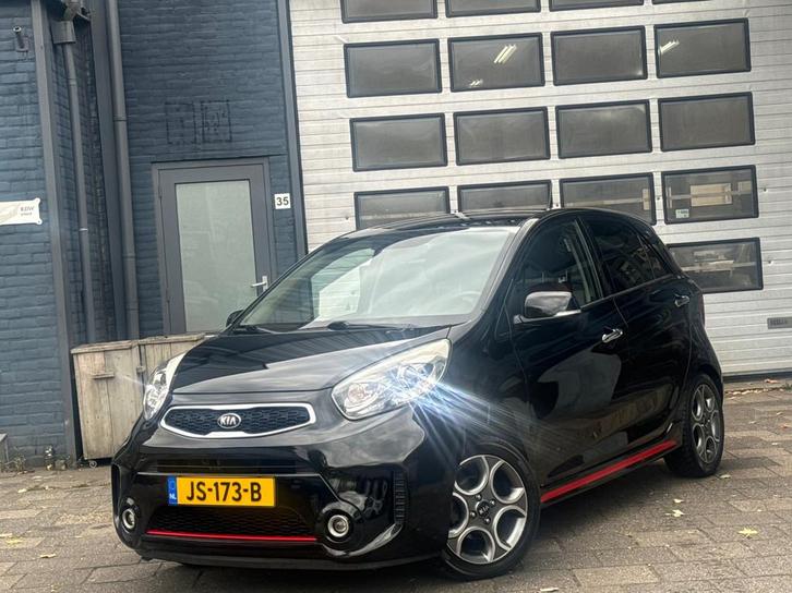 Kia Picanto 1.2 CVVT SportsLine Navigator | Clima | Camera |, Auto's, Kia, Te koop, Picanto, ABS, Achteruitrijcamera, Airbags