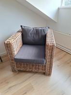 Rieten stoel, Tuin en Terras, Ophalen, Zo goed als nieuw, Rotan, Stoel