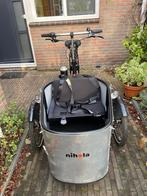 Elektrische Nihola bakfiets compleet, Zo goed als nieuw, Minder dan 47 cm, 50 km per accu of meer, Ophalen