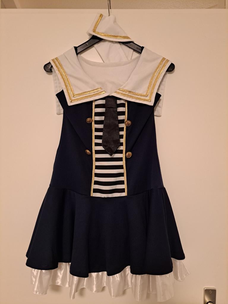 Carnaval Matrozenpak Dames Maat 36, Kleding | Dames, Carnaval, Ophalen of Verzenden, Zo goed als nieuw, Kleding