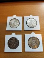 2,5 gulden 2 x 1961,1962,1966, Postzegels en Munten, Munten | Nederland, Koningin Juliana, Setje, Zilver, Ophalen of Verzenden