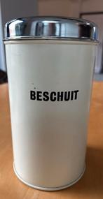 Brabantia beschuitbus 1950-1960 vintage creme, Verzamelen, Blikken, Ophalen of Verzenden, Gebruikt, Beschuit, Overige merken