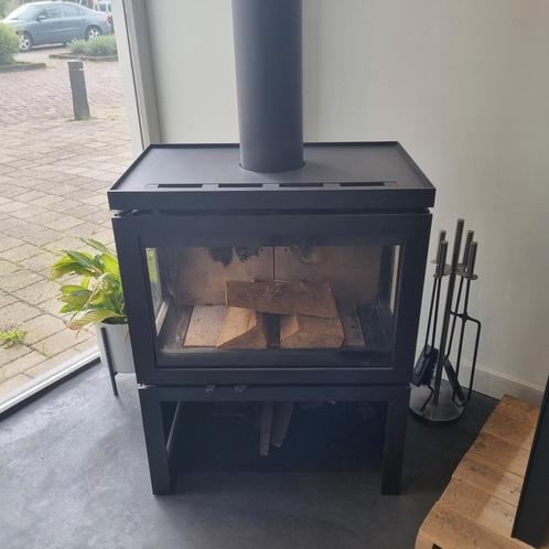 Dik Geurts vidar triple showroom, Huis en Inrichting, Kachels, Zo goed als nieuw, Vrijstaand, Houtkachel, Hout, Ophalen
