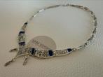 S073/Vintage 950 Zilveren TUMI ketting-Lapis Lazuli PERU, Sieraden, Tassen en Uiterlijk, Gebruikt, Verzenden, X, Zilver