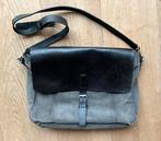 Zgan Rehard leren suède laptoptas aktetas herentas, Computers en Software, Laptoptassen, Ophalen of Verzenden, 15 inch, Zo goed als nieuw