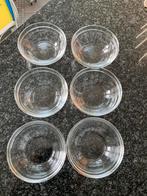 6 glazen schaaltjes van Duralex., Huis en Inrichting, Keuken | Servies, Ophalen of Verzenden, Effen, Glas, Schaal of Schalen