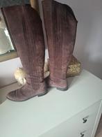 Lillian laarzen, geheel van leer, brede schachlt mt 39, Hoge laarzen, Bruin, Lilian, Ophalen of Verzenden