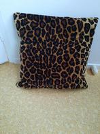 Kussen panterprint met rits, Ophalen of Verzenden, Zo goed als nieuw, Overige kleuren, Vierkant