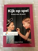 Kijk op spel drama voor de pabo, Boeken, Ophalen, HBO, Zo goed als nieuw, Holger de Nooij