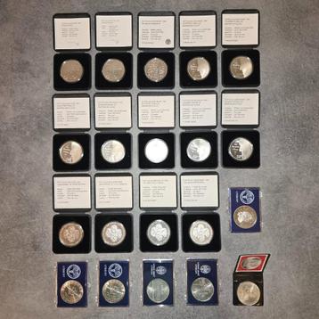 Nederland - 20 x 50 gulden FDC - ½ kg 925/1000 ZILVER beschikbaar voor biedingen