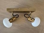 2x dubbele opbouwspot goud - nieuw in verpakking, Ophalen of Verzenden, Nieuw, Glas