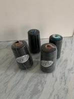 Klossen garen lockgaren 4x zwart NIEUW, Ophalen of Verzenden, Nieuw, Garen of Naald(en)