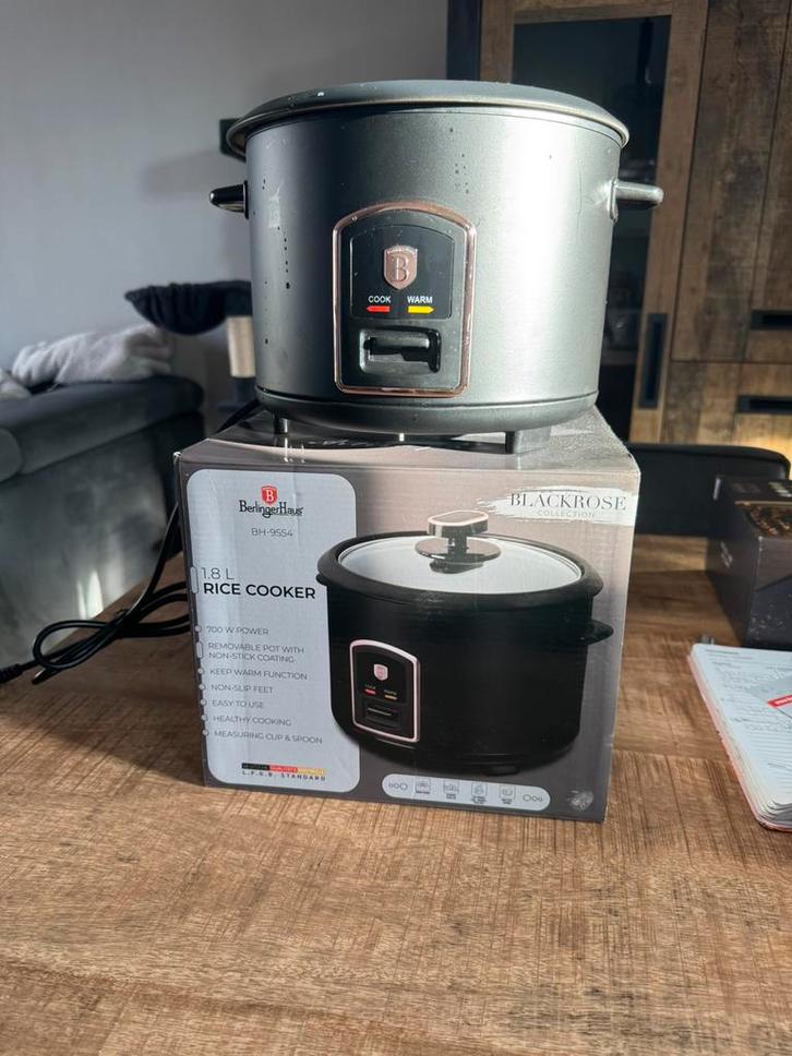 Berlinger Haus Rijstkoker - Nieuw in Doos!, Witgoed en Apparatuur, Rijstkokers, Nieuw, Vaatwasmachinebestendig, Ophalen of Verzenden