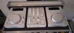 Witte Pioneerset, met cdj/djm-350, flightcase en monitors, Ophalen, Zo goed als nieuw, Dj-set, Pioneer