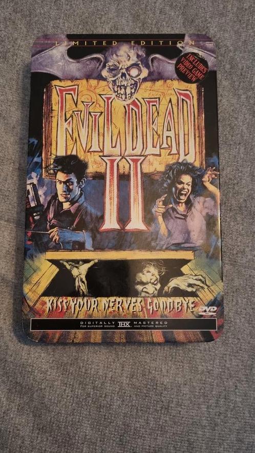 Evil Dead II - Limited edition blik, Cd's en Dvd's, Dvd's | Horror, Zo goed als nieuw, Vanaf 16 jaar, Ophalen of Verzenden