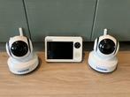 Luvion Essential babyfoon + 2 camera's, Kinderen en Baby's, Babyfoons, Ophalen of Verzenden, Gebruikt, Minder dan 100 meter, Terugspreekfunctie