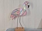 Flamingo gemaakt van gekleurd glas met de Tiffany techniek, Antiek en Kunst, Ophalen of Verzenden