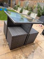 Mooi tuinsetje te koop, Tuin en Terras, Tuinsets en Loungesets, Ophalen, 4 zitplaatsen, Kunststof, Gebruikt