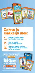 Gezocht / Gevraagd AH kraskaarten voor de Voedselbank, Hobby en Vrije tijd, Spaarzegeltjes, Ophalen of Verzenden, Zegels, Bonnen of Punten