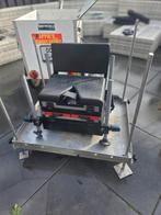 Viskar voor fiets of scooter met veel wedstrijd materiaal, Watersport en Boten, Ophalen, Zo goed als nieuw, Koffer of Tas