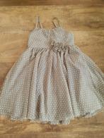 Taupe jurk met stippen Maat 116, Kinderen en Baby's, Kinderkleding | Maat 116, Meisje, H&M, Ophalen of Verzenden, Zo goed als nieuw