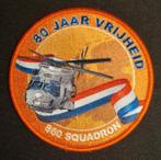 Koninklijke Luchtmacht 860 Squadron 80 Jaar Vrijheid Patch, Ophalen of Verzenden, Luchtmacht, Nederland, Embleem of Badge