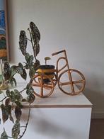 Vintage Plantenhouder fiets rotan bamboe, Tuin en Terras, Ophalen of Verzenden, Zo goed als nieuw