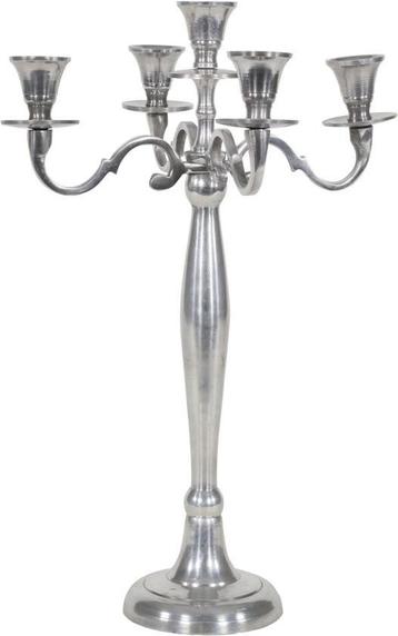 Set van 4 kandelaars – 60 cm – gepolijst aluminium  beschikbaar voor biedingen