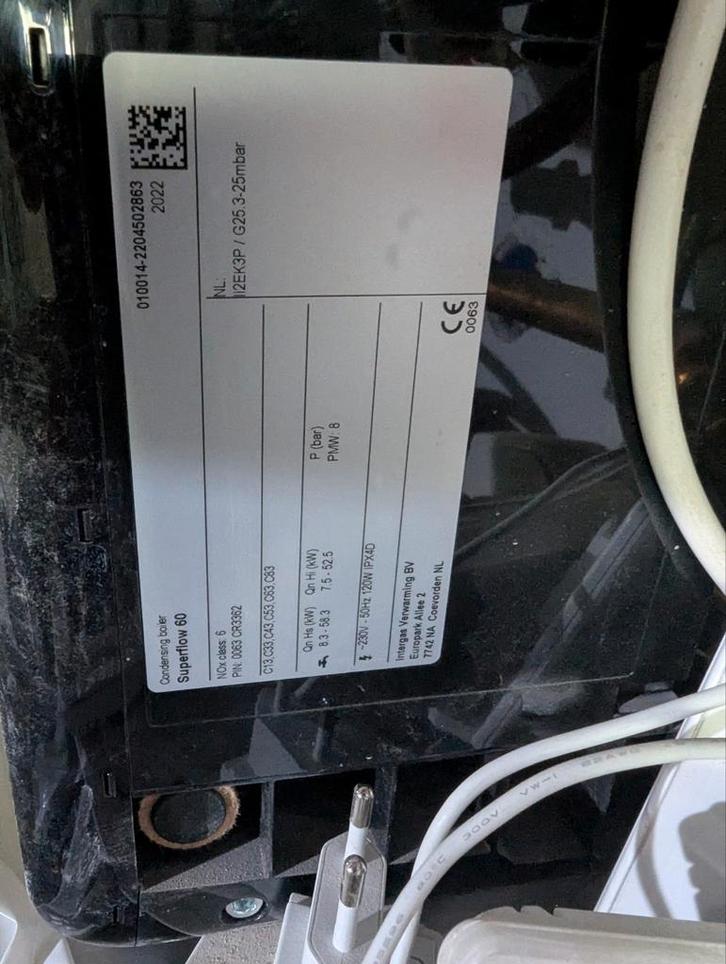 Superflow 60 boiler – 2022 – Nieuw €2.500, nu €500, Doe-het-zelf en Verbouw, Verwarming en Radiatoren, Zo goed als nieuw, Ophalen of Verzenden