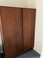 Grote retro kleding of opbergkast, Huis en Inrichting, Kasten | Kledingkasten, Ophalen, 100 tot 150 cm, Eikenhout, Vintage / retro / 80's / midcentury